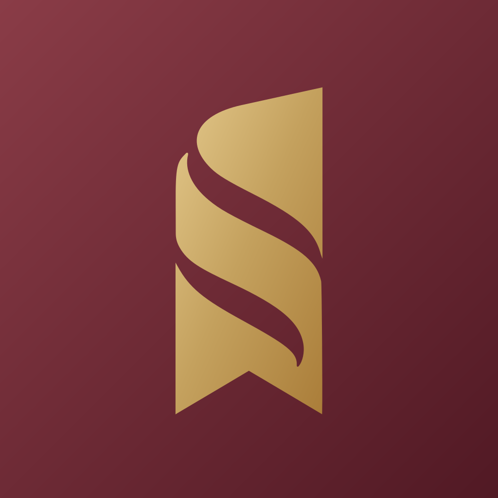 Oxblood & gold app icon